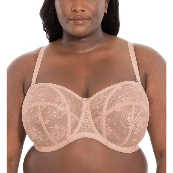 Goddess Other - Goddess Women's Verity Underwire Strapless Bra 40G Fawn Floral Full Coverage
